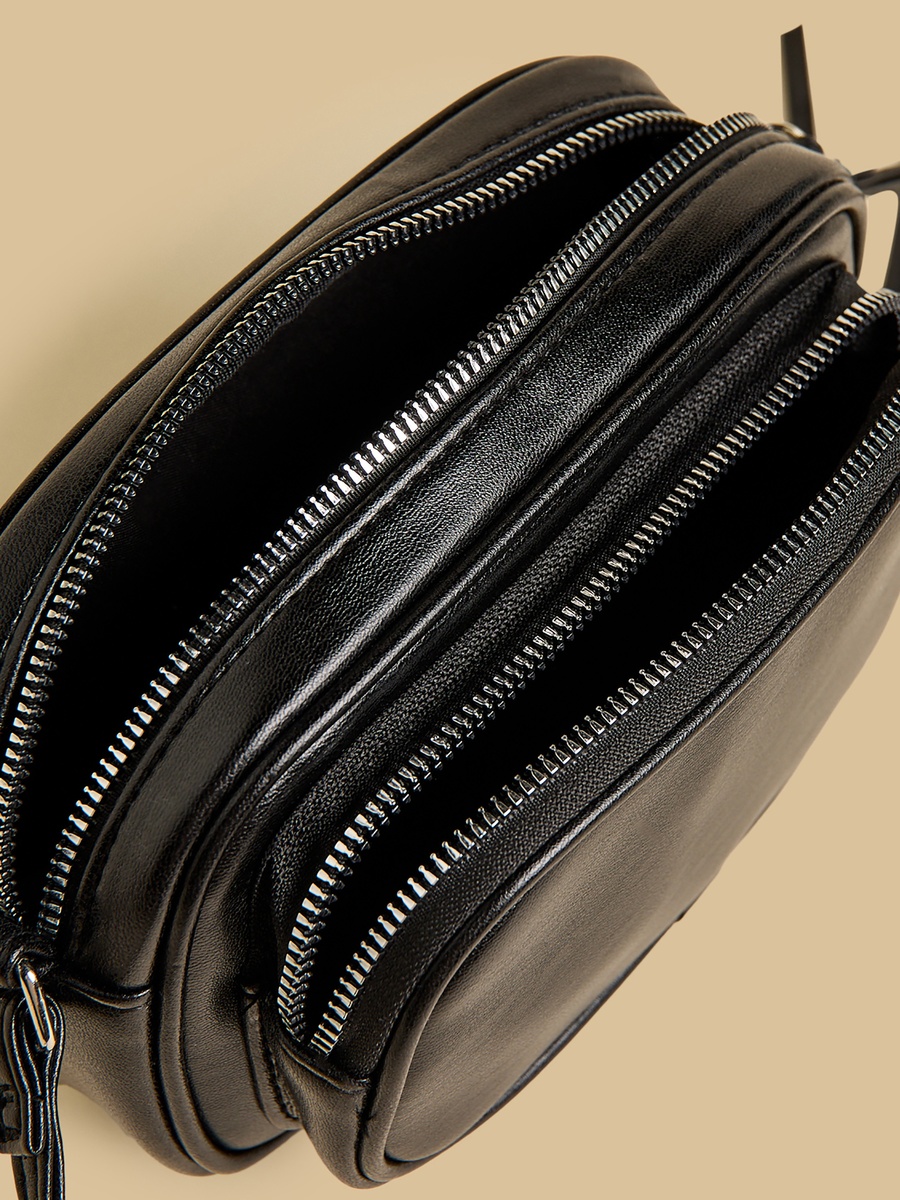 Plain Crossbody Bag with Adjustable Strap