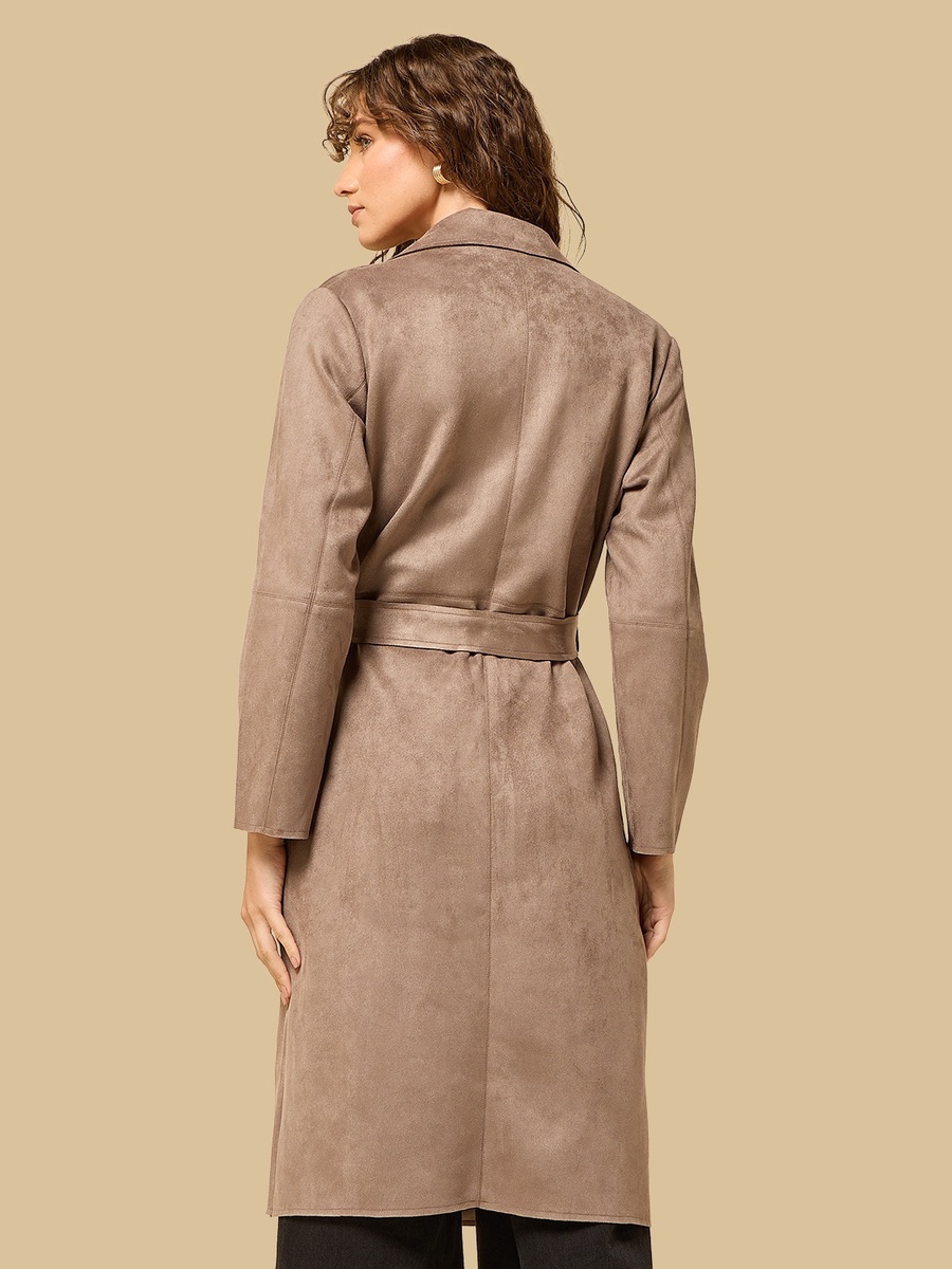 Suede Trench Coat