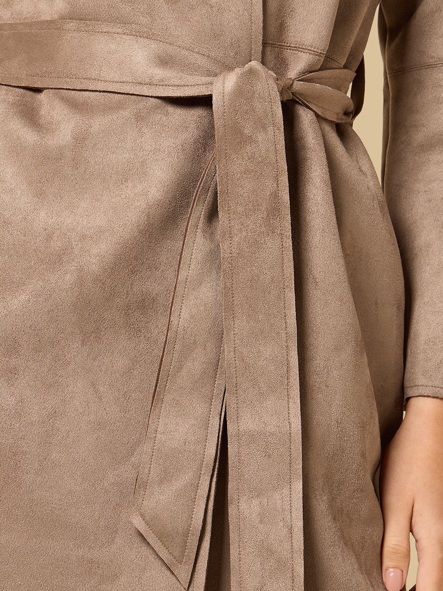 Suede Trench Coat