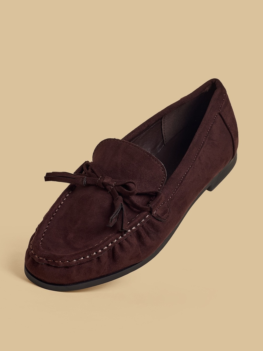 Bow Accent Loafers