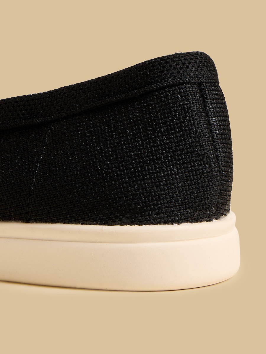 Metal Accent Slip-On Loafers
