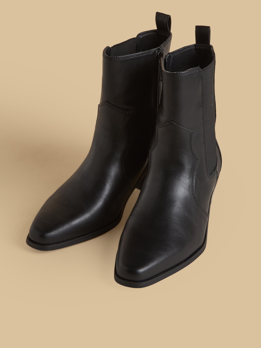 Block Heel Ankle Boots