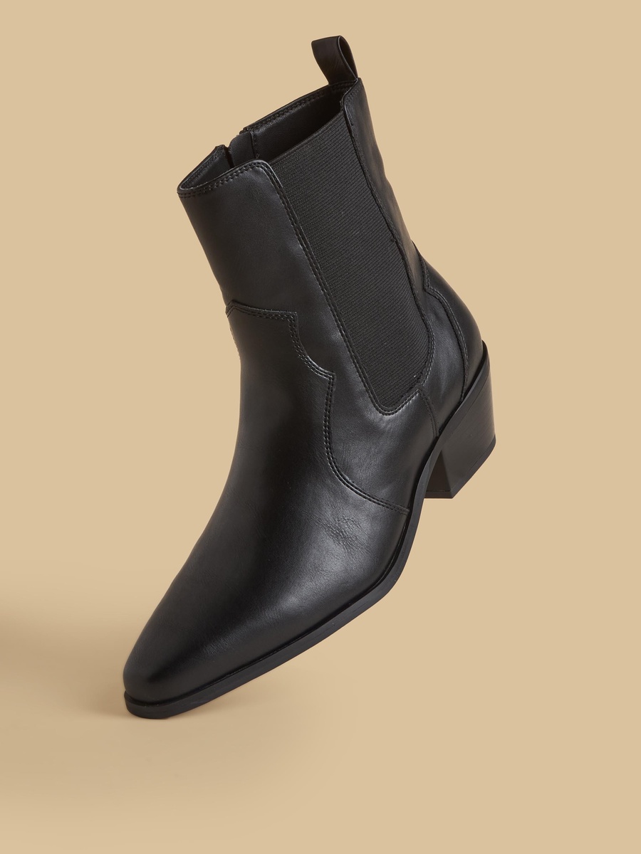 Block Heel Ankle Boots