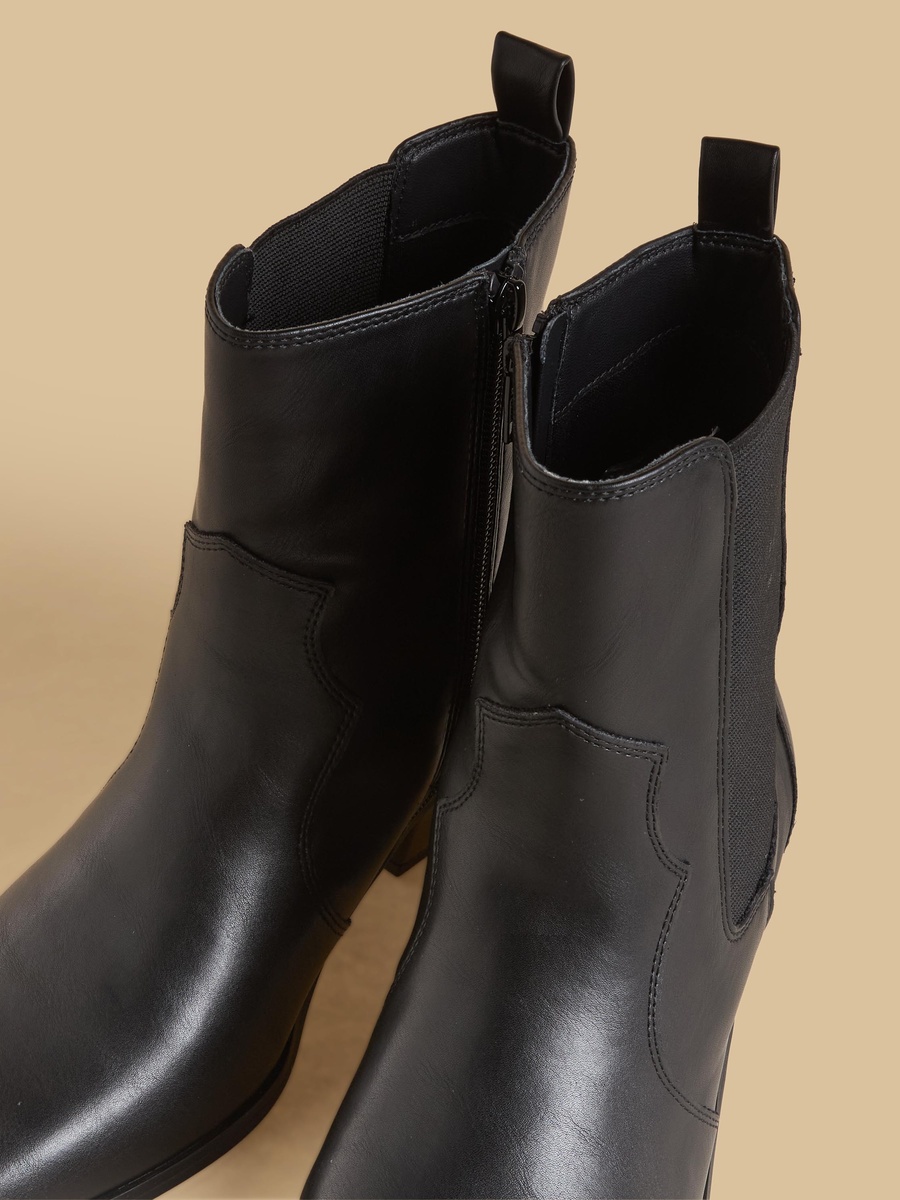 Block Heel Ankle Boots