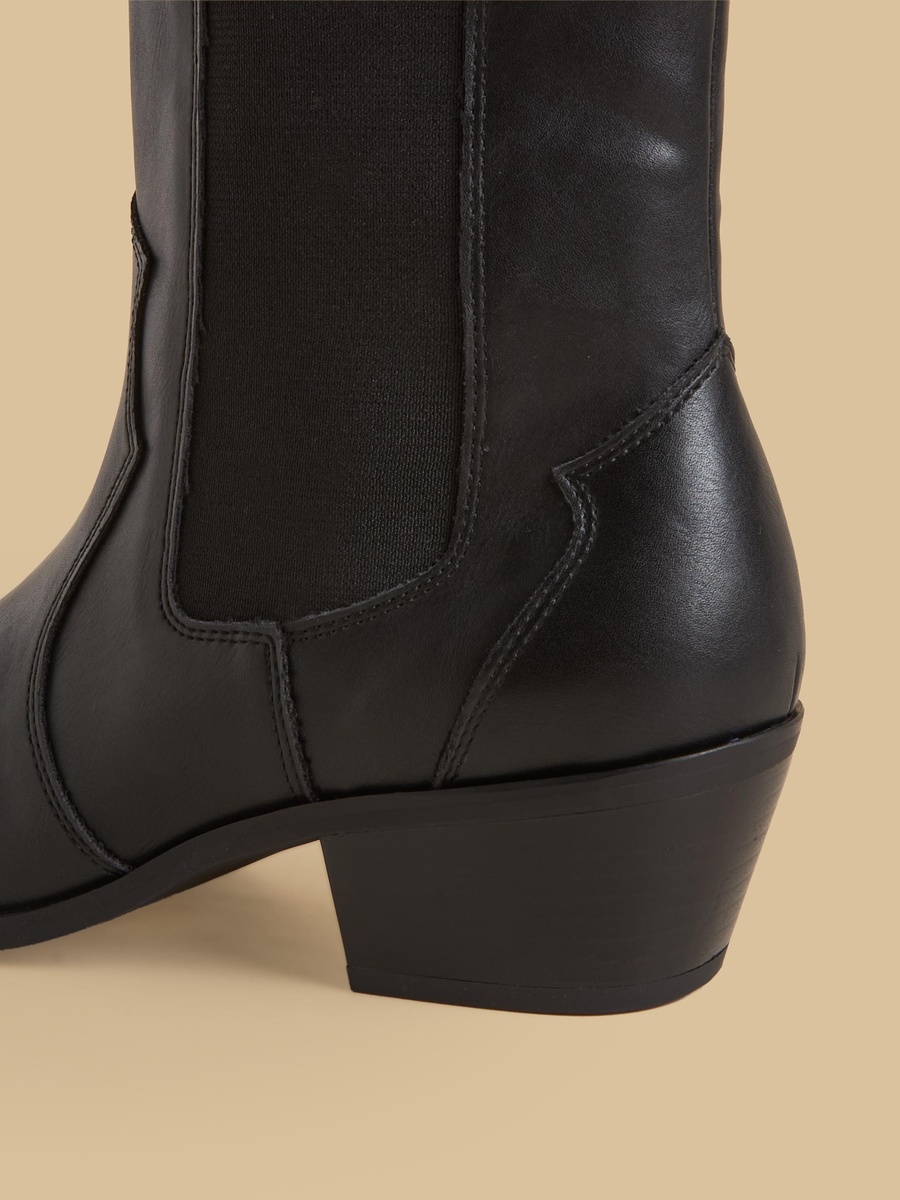 Block Heel Ankle Boots