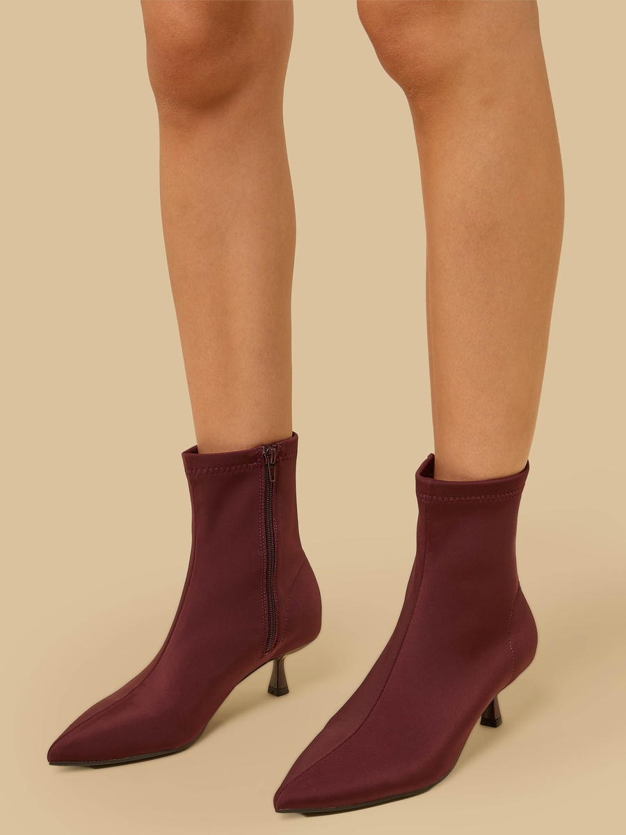 Kitten Heel Ankle Boots