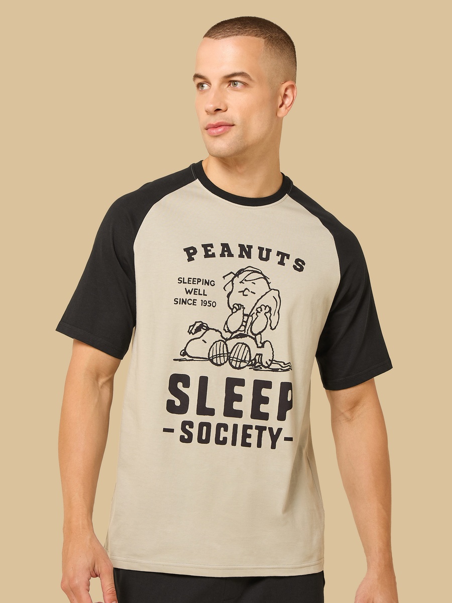 Peanuts Print Shorts Set