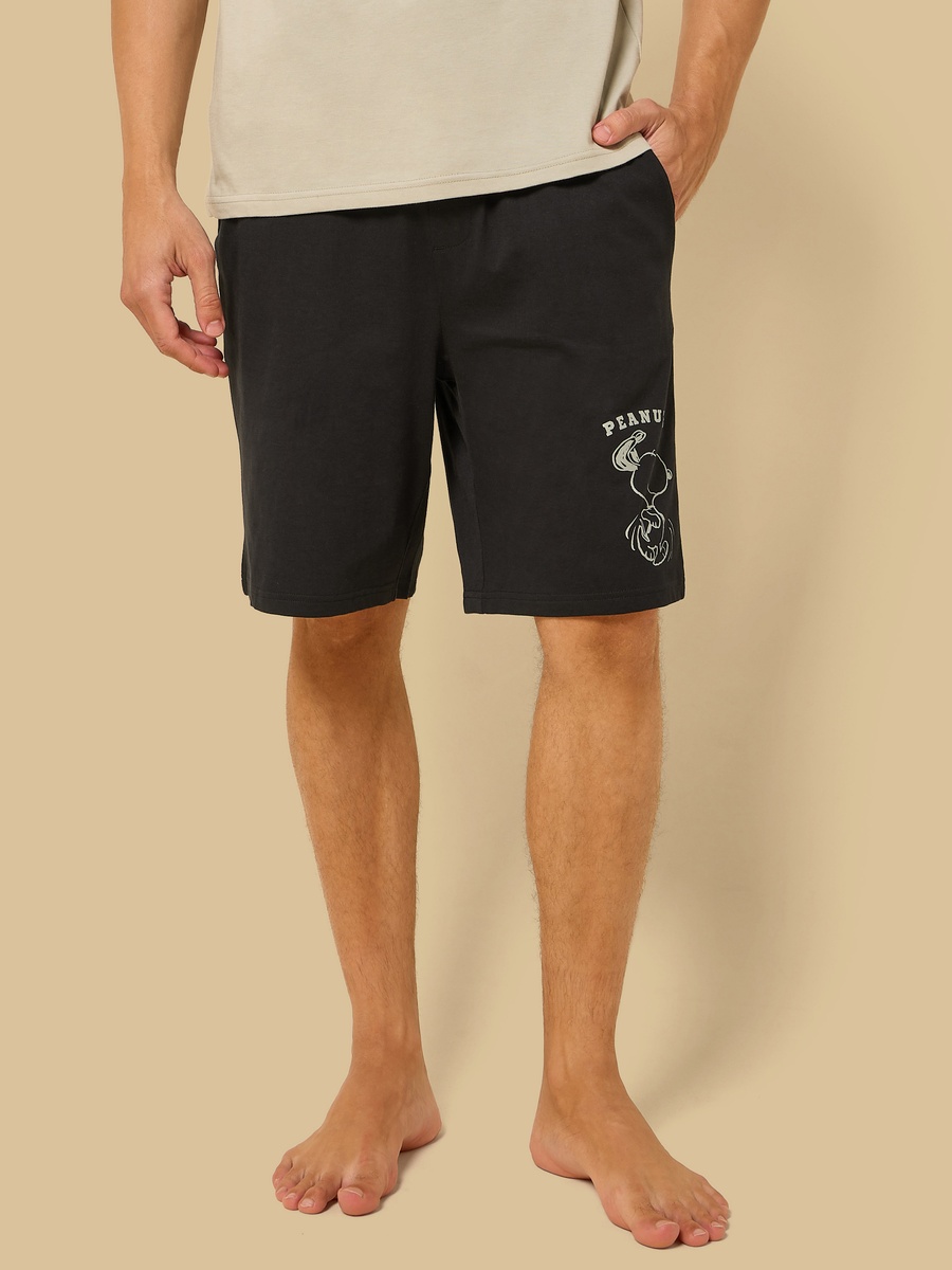 Peanuts Print Shorts Set
