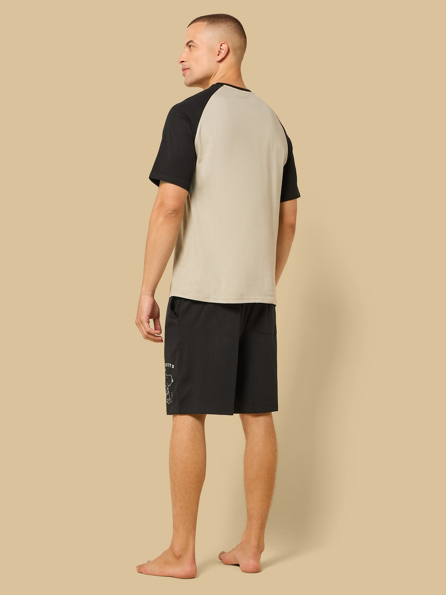 Peanuts Print Shorts Set