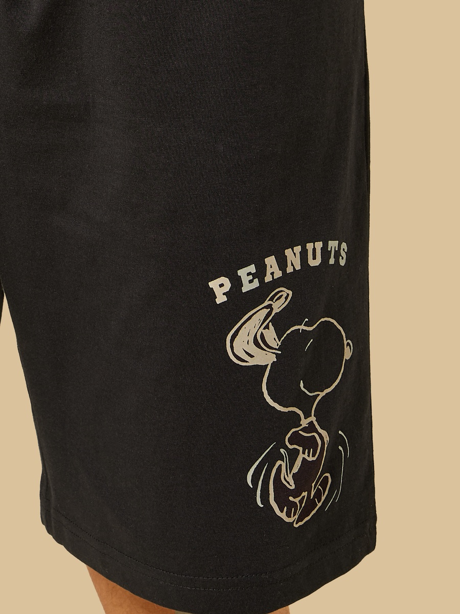 Peanuts Print Shorts Set