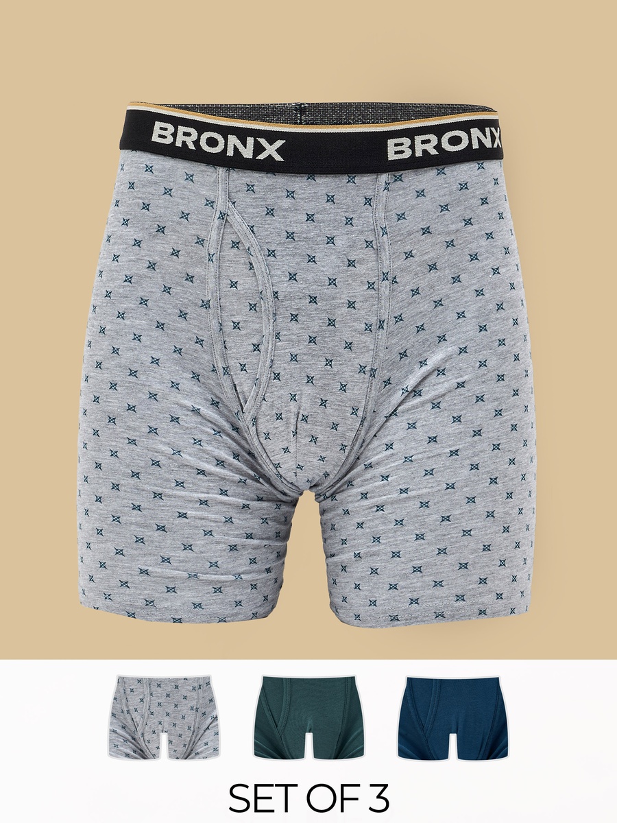 Pack of 3 - Assorted Hipster Trunks