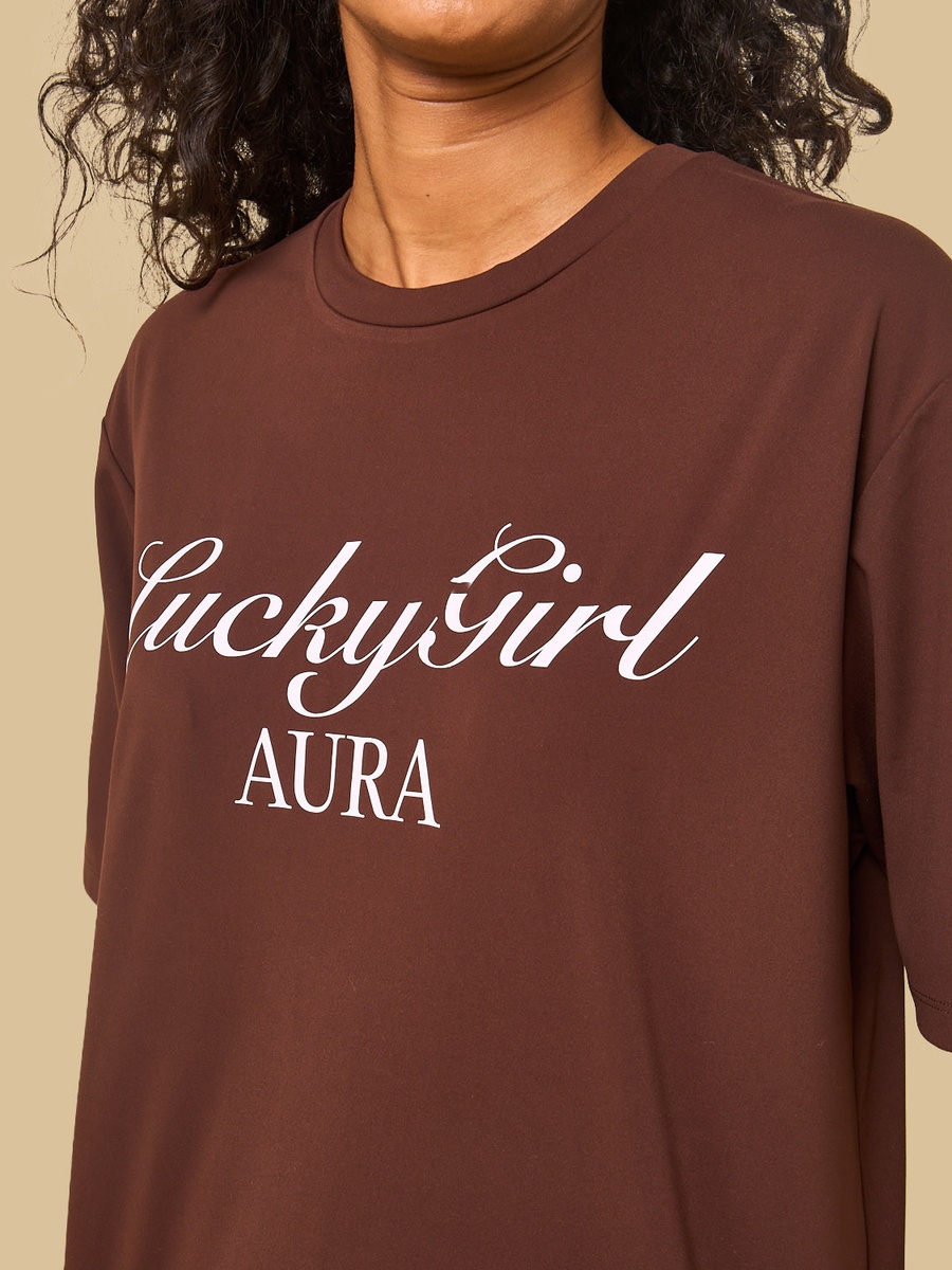 Slogan Print Oversized T-Shirt