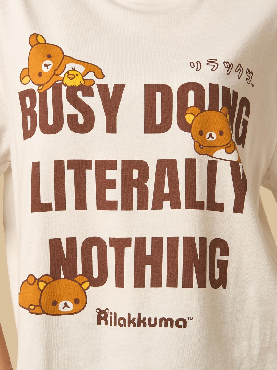 Rilakkuma Print Boxy T-Shirt