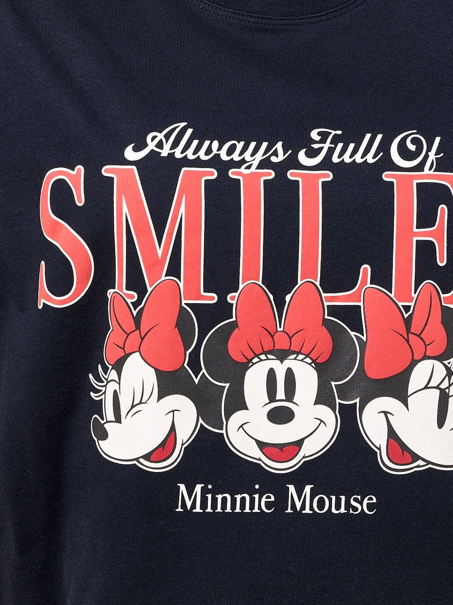 Minnie Mouse Print Boxy T-Shirt