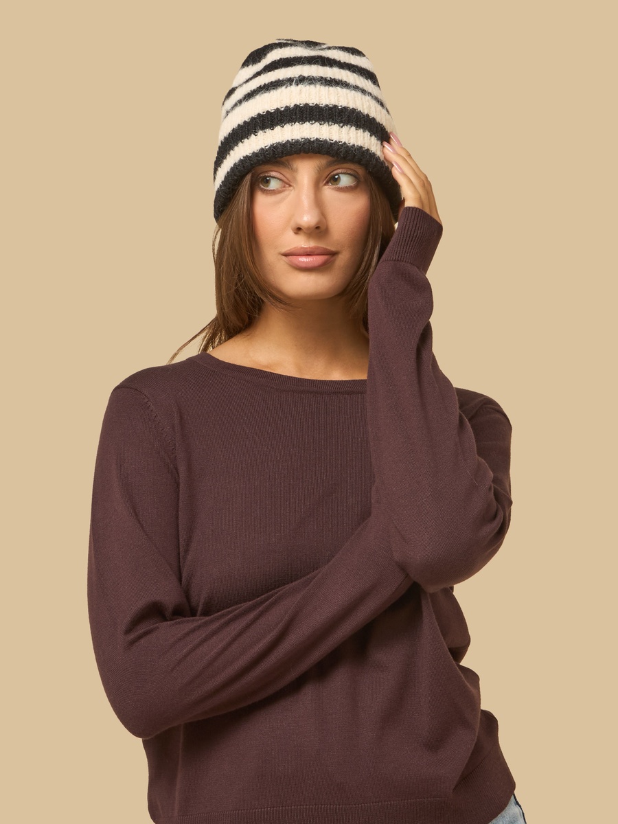 Striped Beanie