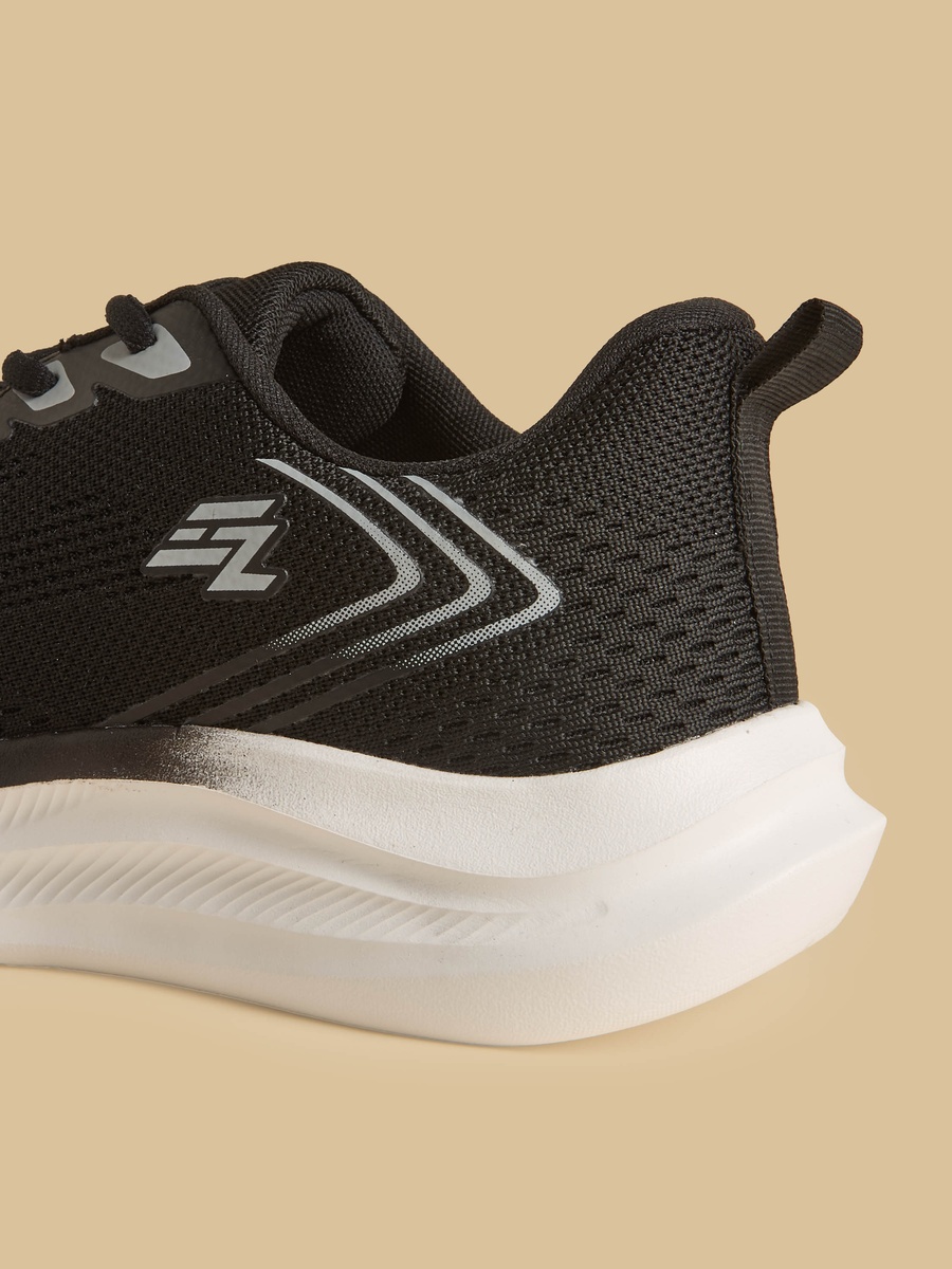 Textured Lace-Up Sports Shoes