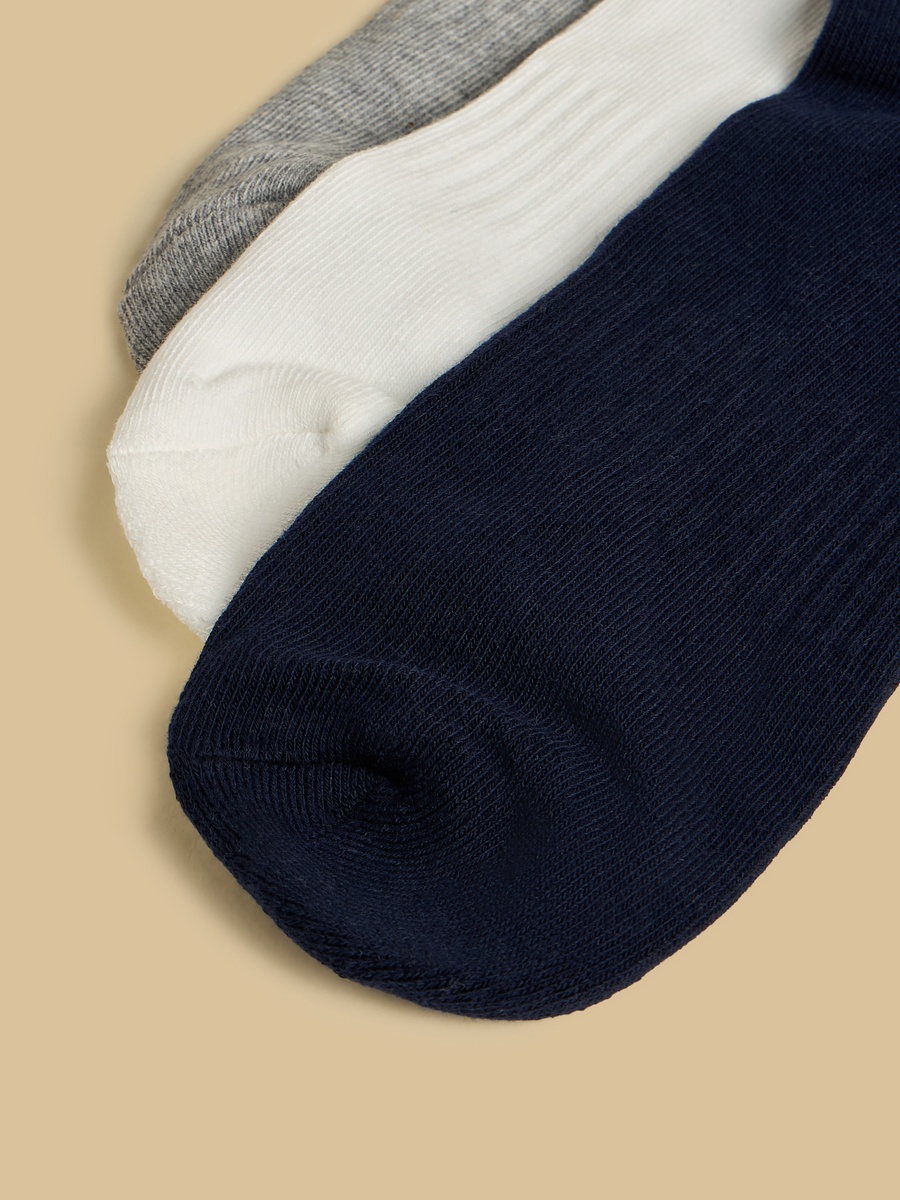 Pack of 3 - Half Terry Ankle Length Sports Socks