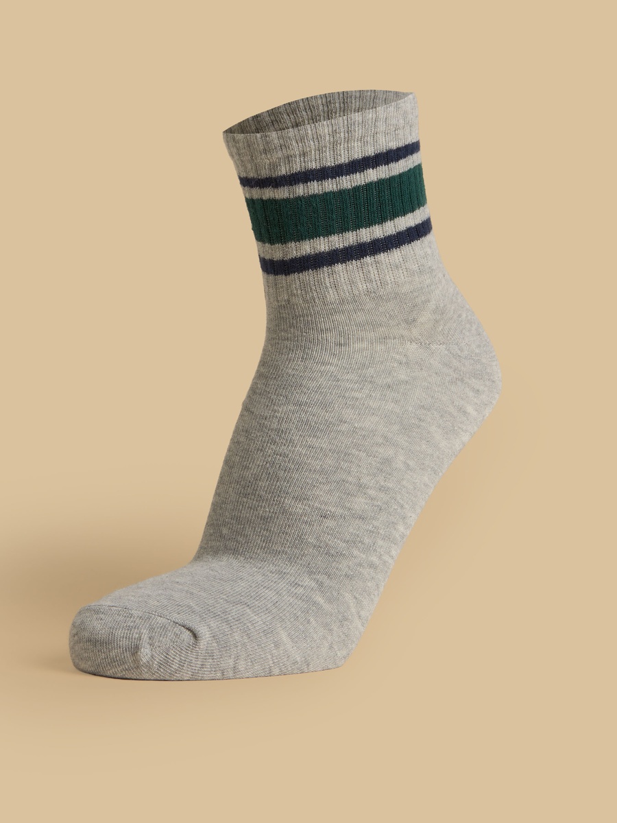 Pack of 3 - Striped Ankle Length Socks