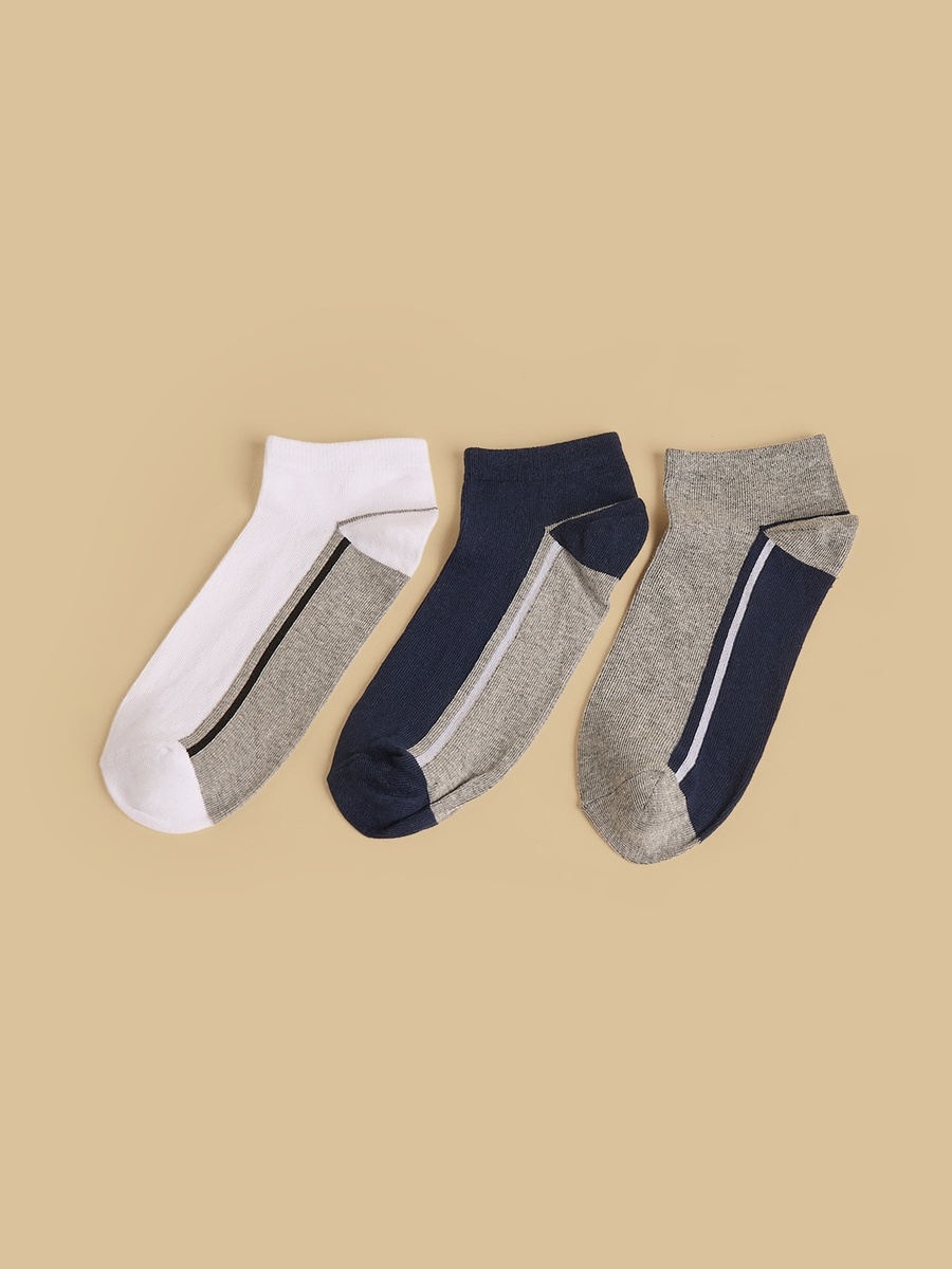 Pack of 3 - Colourblock Ankle Length Socks