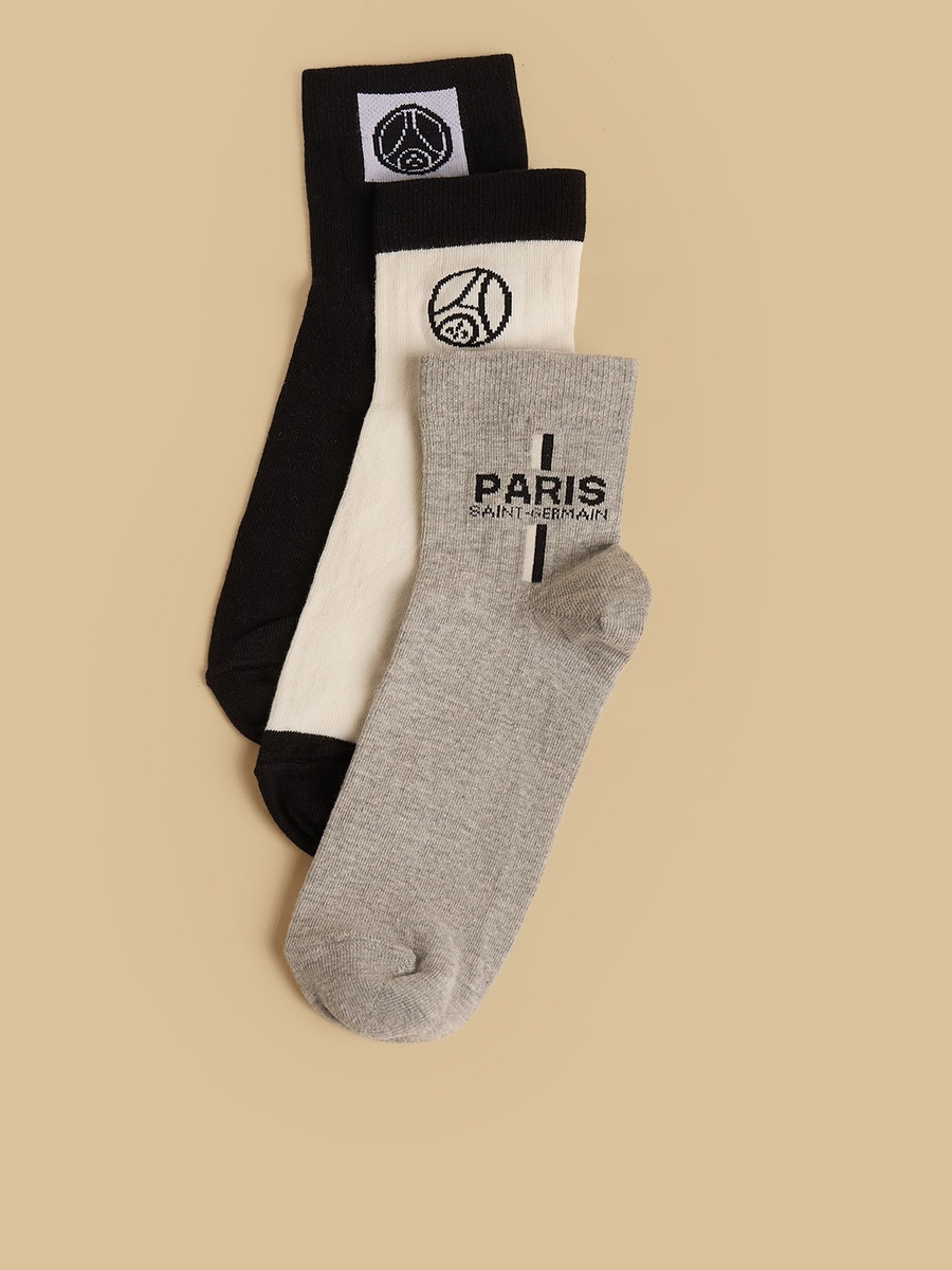 Pack of 3 - Paris Saint Germain Print Socks