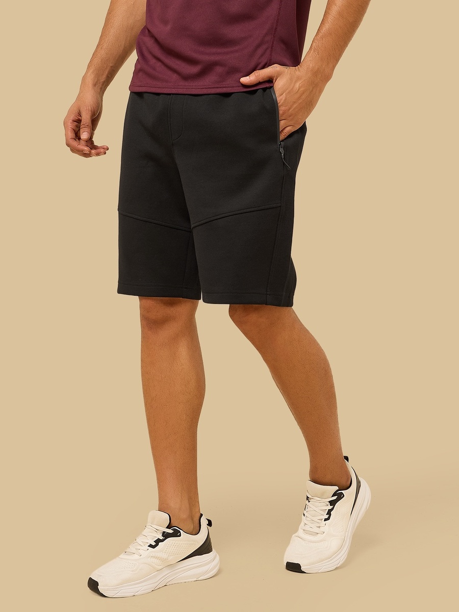 Panelled Interlock Shorts