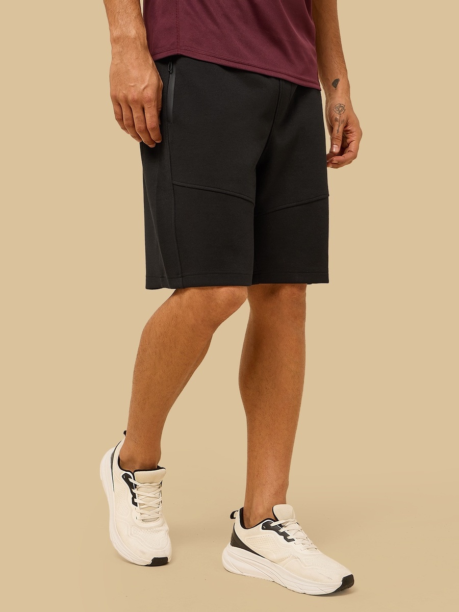 Panelled Interlock Shorts