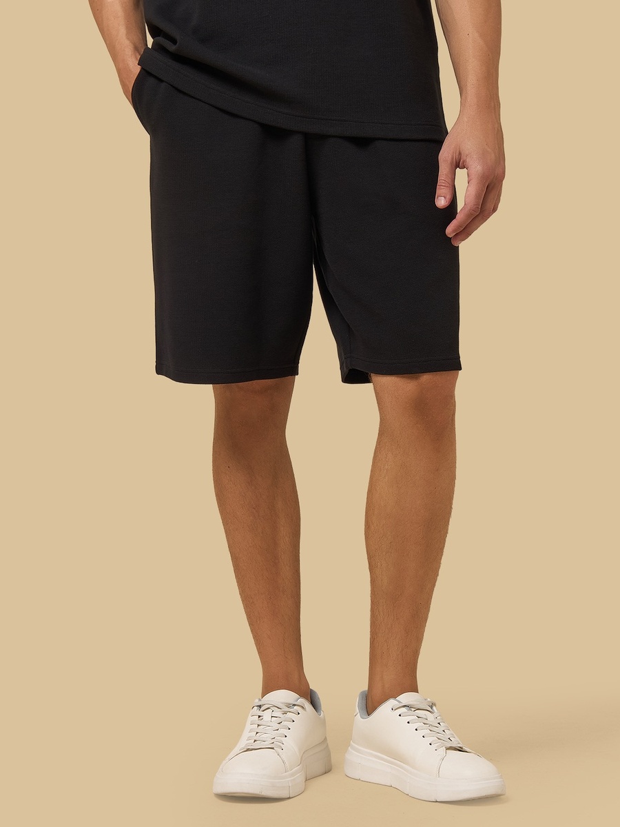 Textured Relaxed Fit Shorts