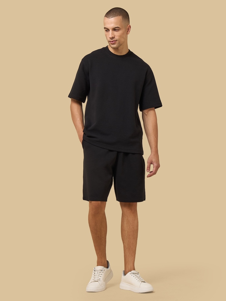 Textured Relaxed Fit Shorts