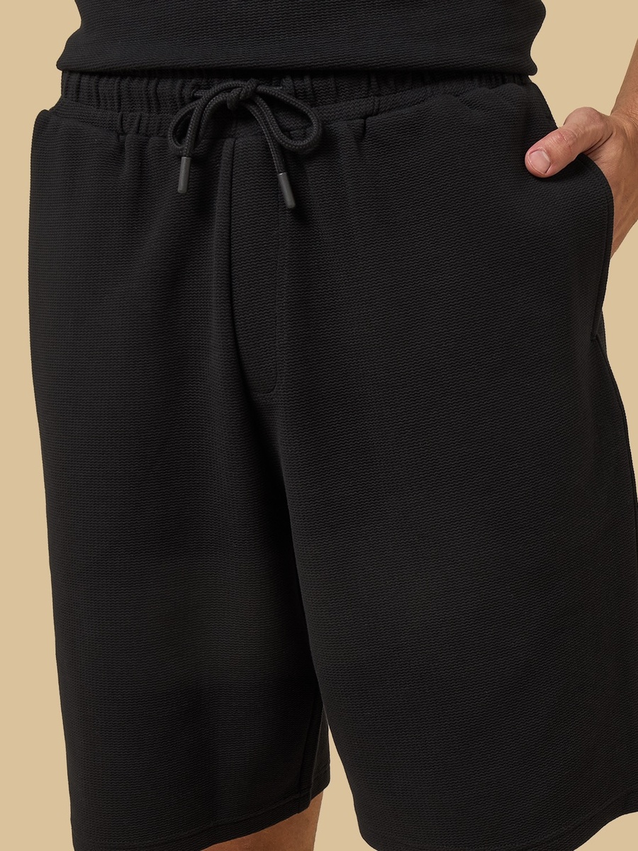 Textured Relaxed Fit Shorts