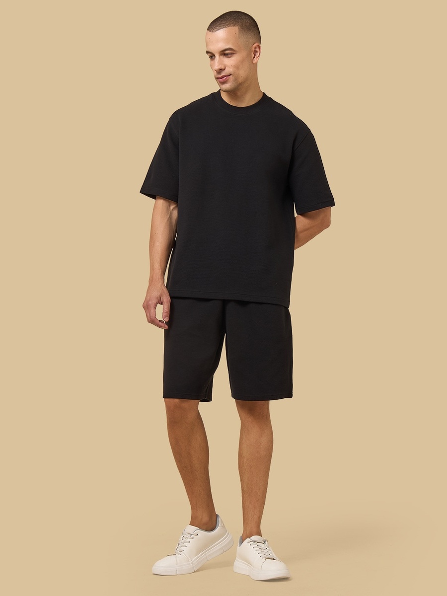 Textured Relaxed Fit Shorts