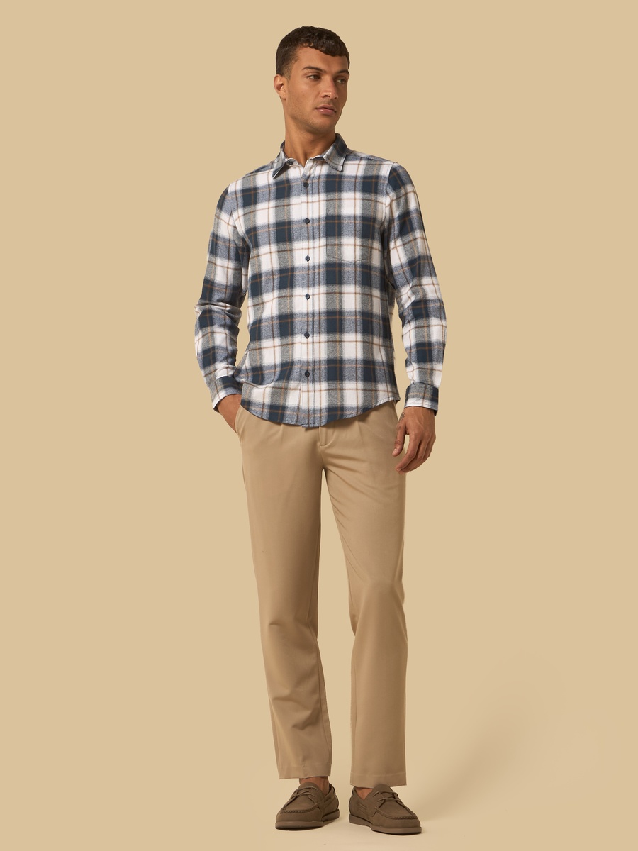 Checked Non-Stretch Flannel Shirt