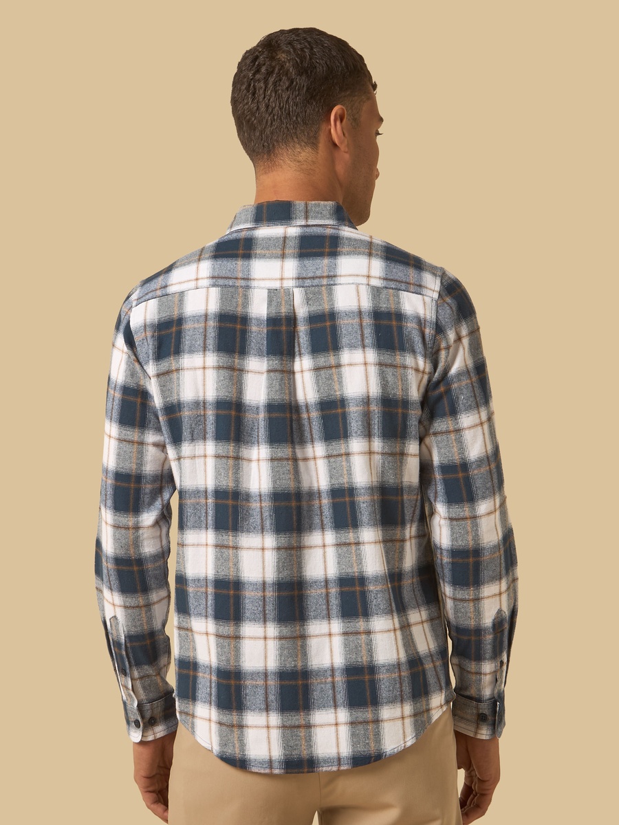 Checked Non-Stretch Flannel Shirt