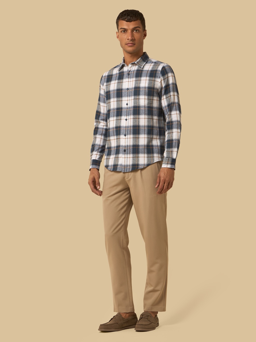 Checked Non-Stretch Flannel Shirt