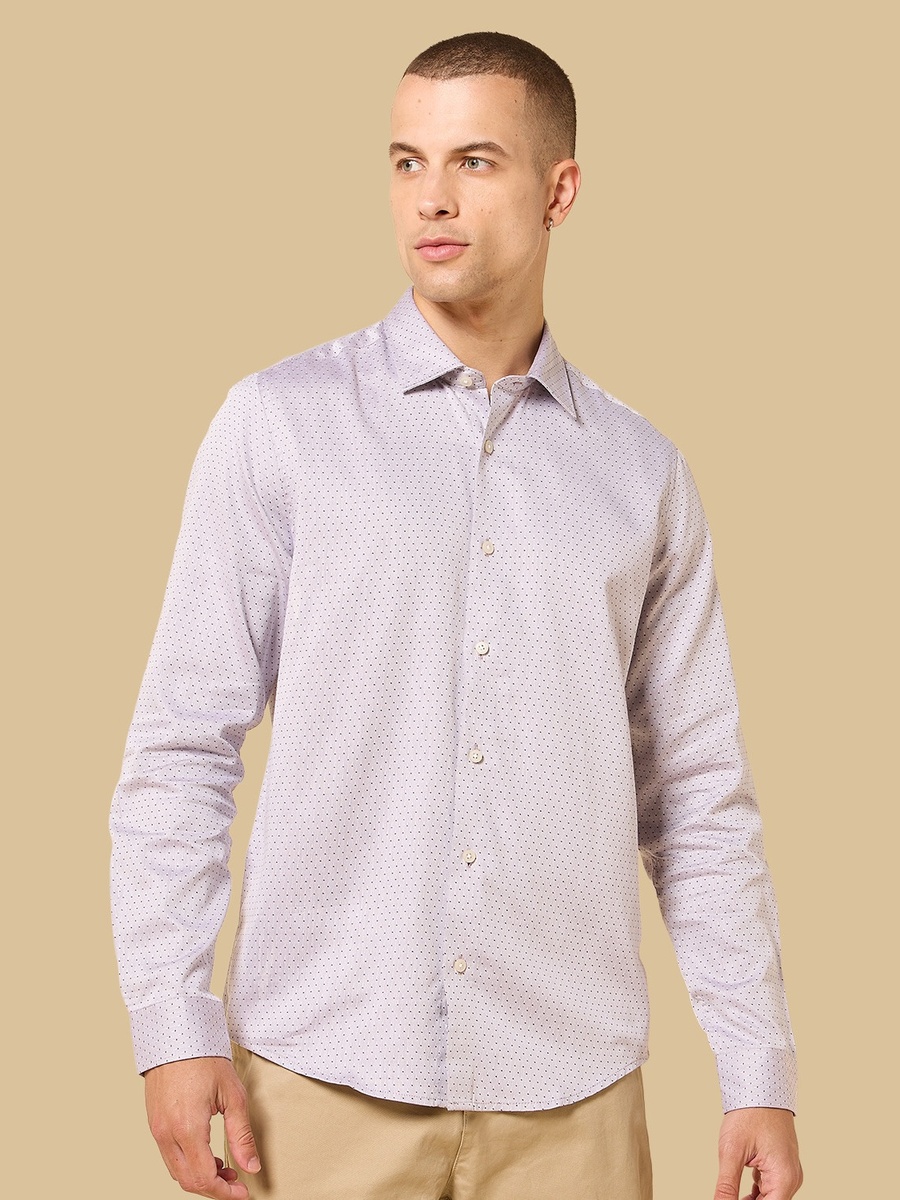 Regular Fit Textured Dobby Shirt