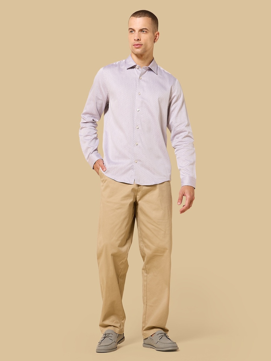Regular Fit Textured Dobby Shirt