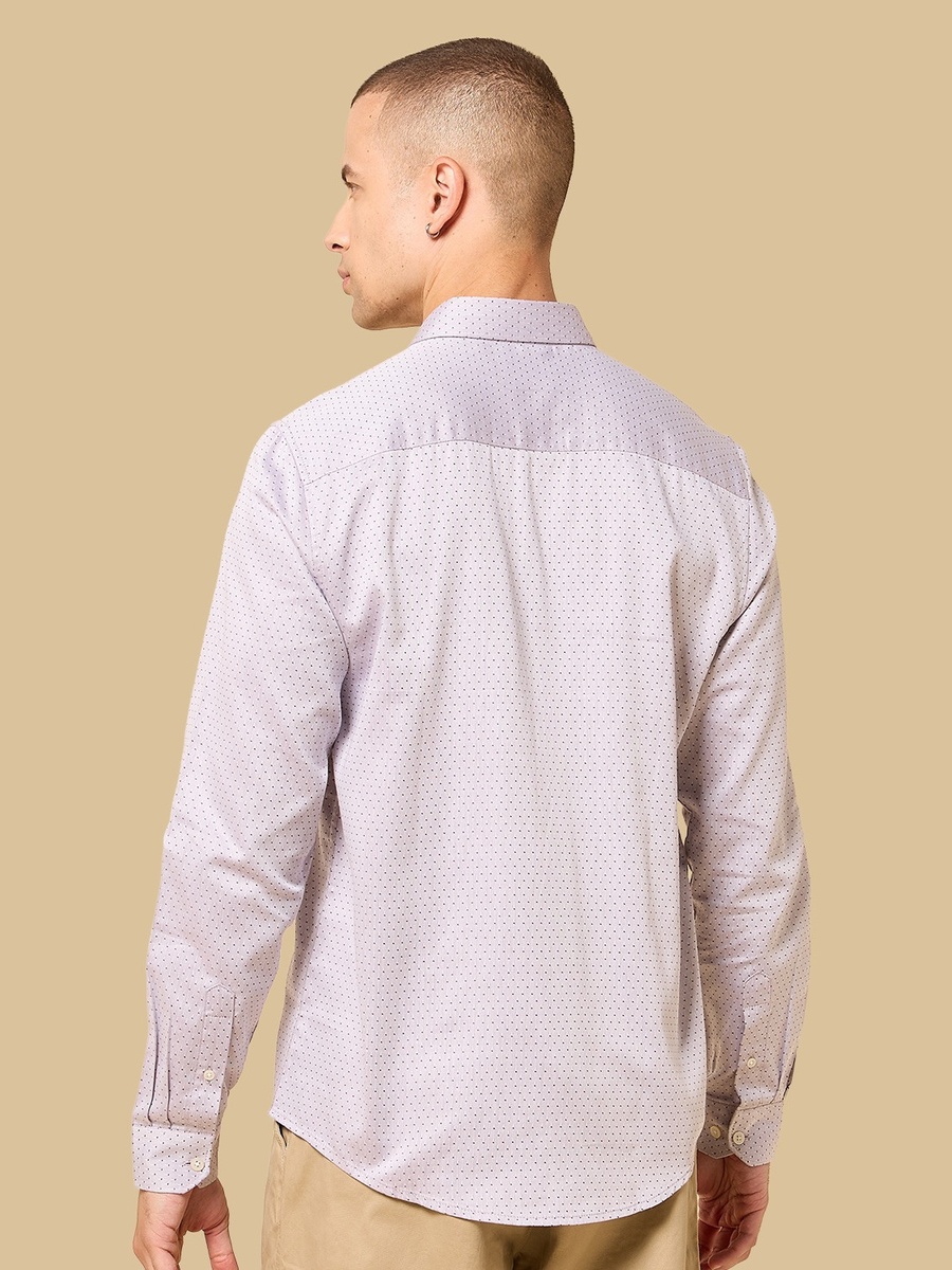 Regular Fit Textured Dobby Shirt