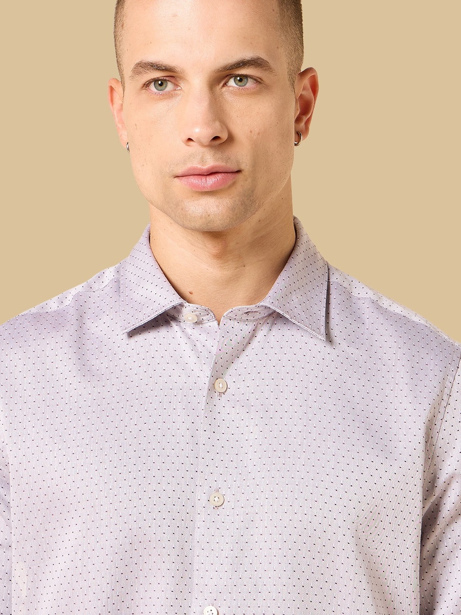 Regular Fit Textured Dobby Shirt
