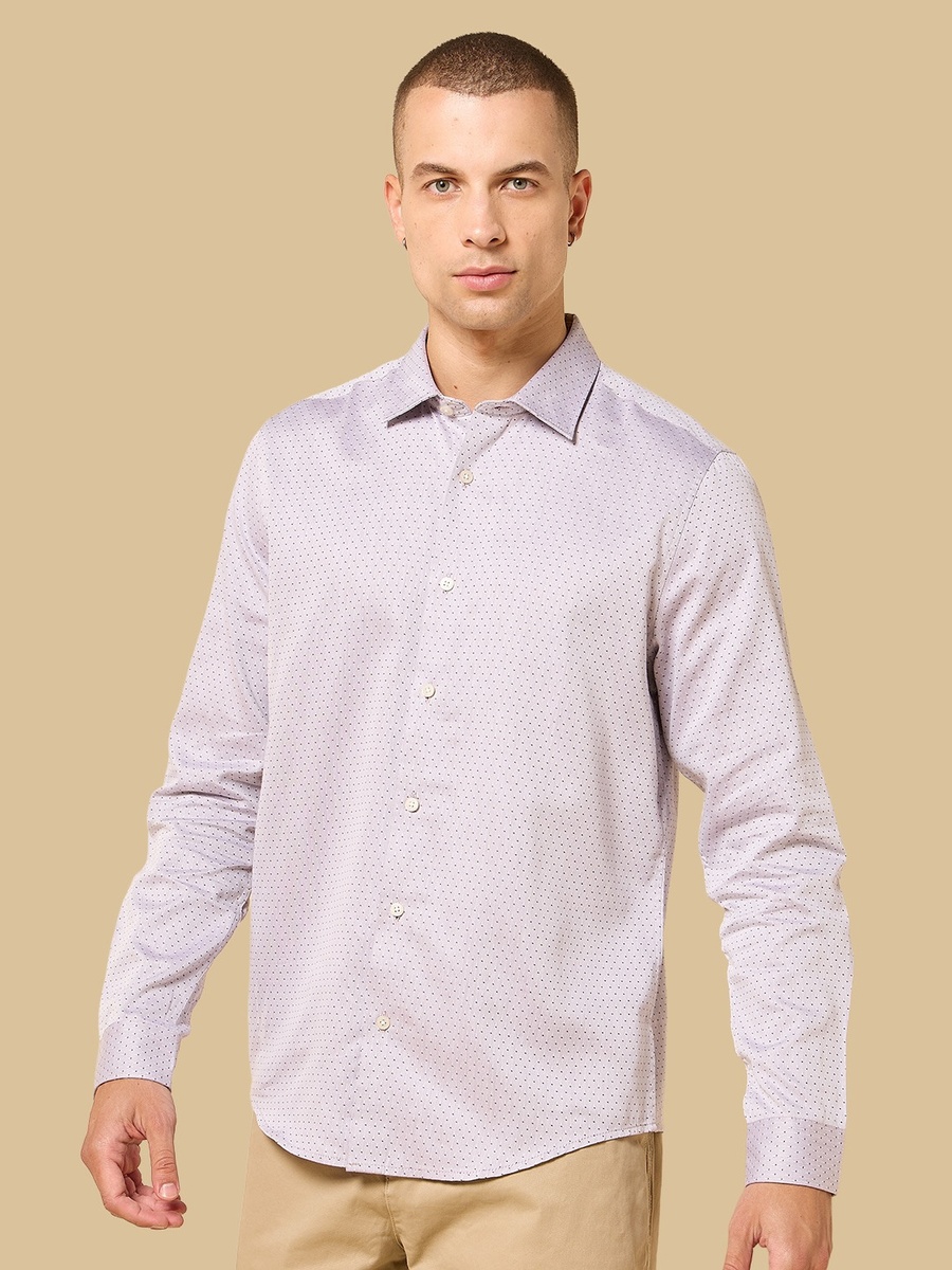 Regular Fit Textured Dobby Shirt