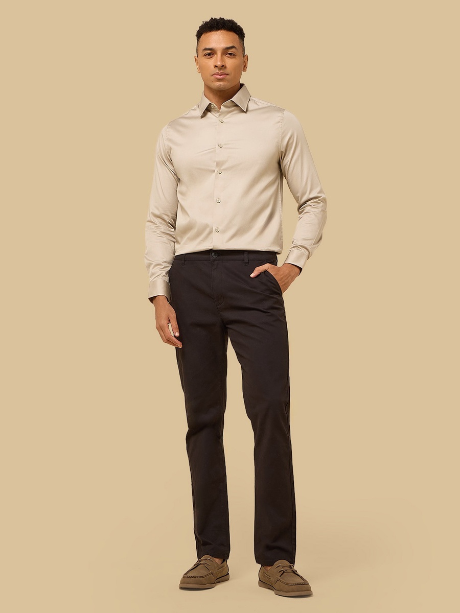 Regular Fit Satin Stretch Shirt