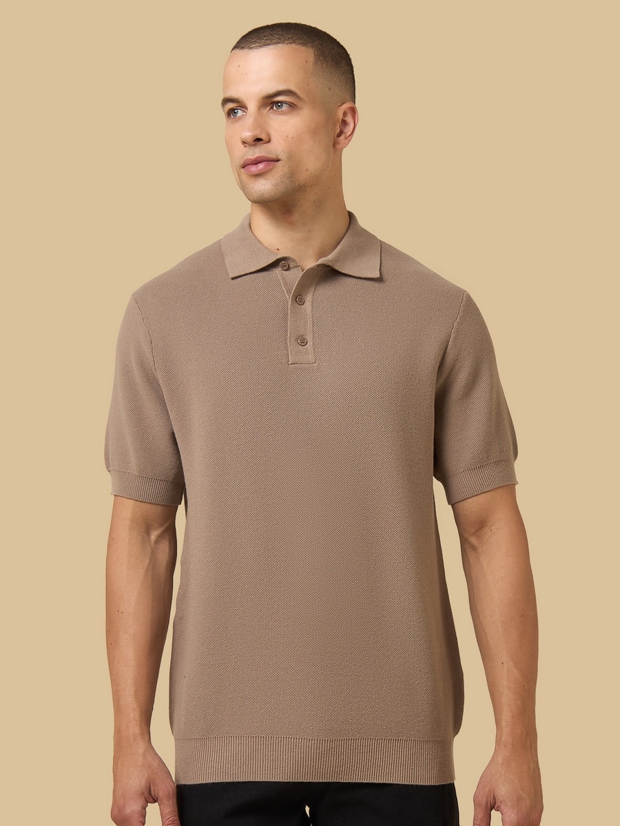 Textured Polo T-Shirt