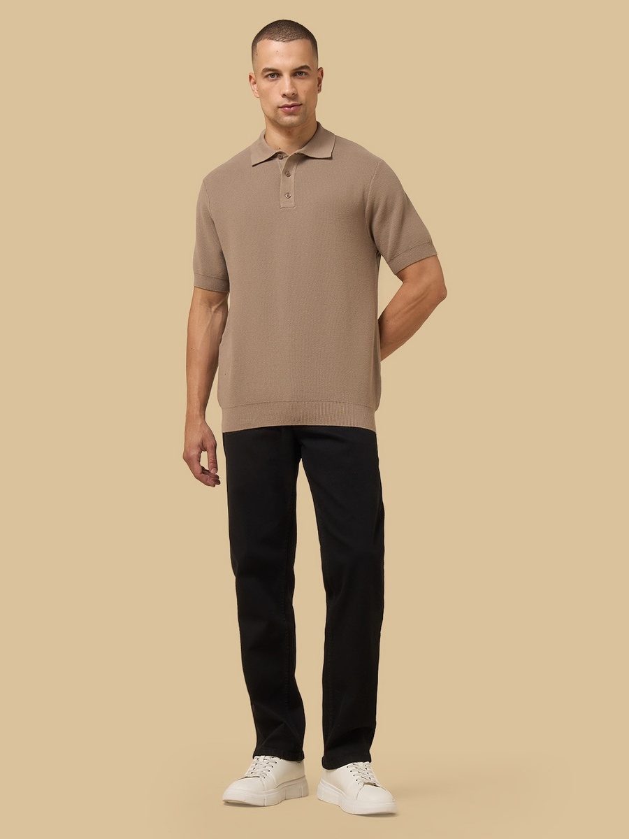 Textured Polo T-Shirt