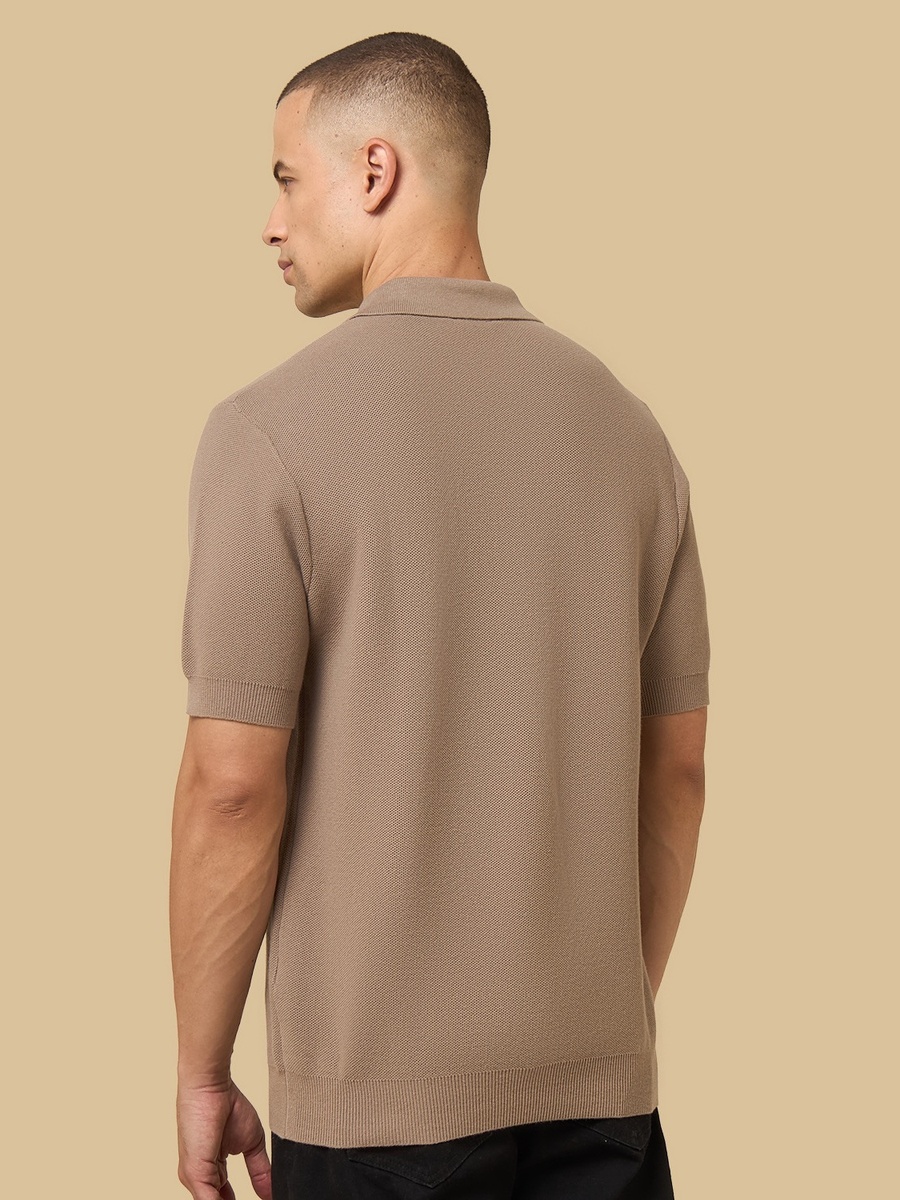 Textured Polo T-Shirt