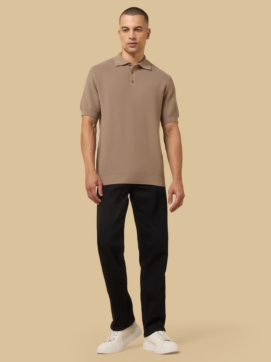 Textured Polo T-Shirt