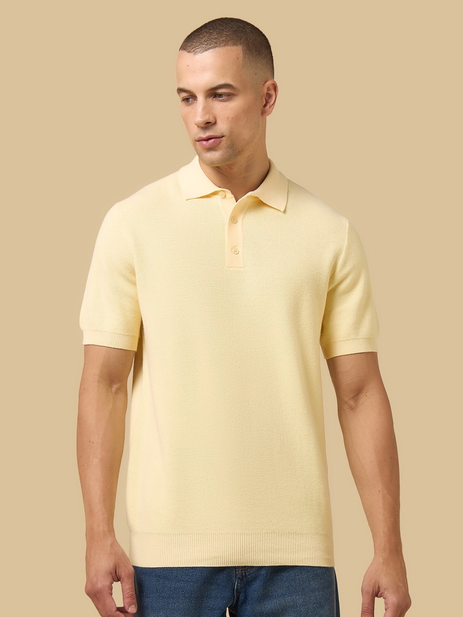 Textured Polo T-Shirt