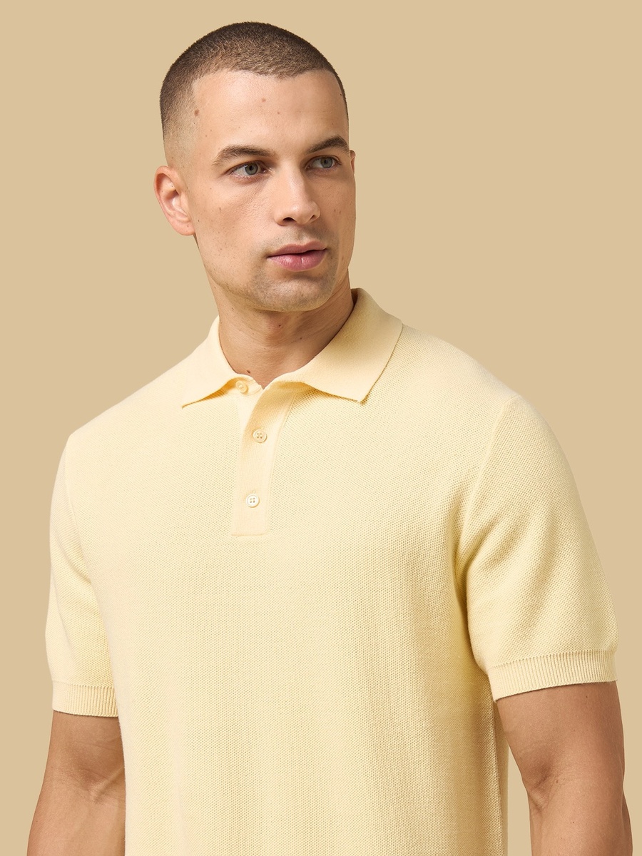 Textured Polo T-Shirt