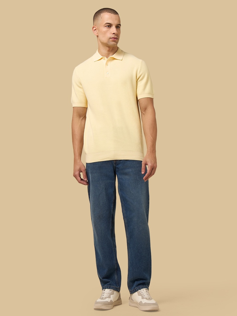 Textured Polo T-Shirt