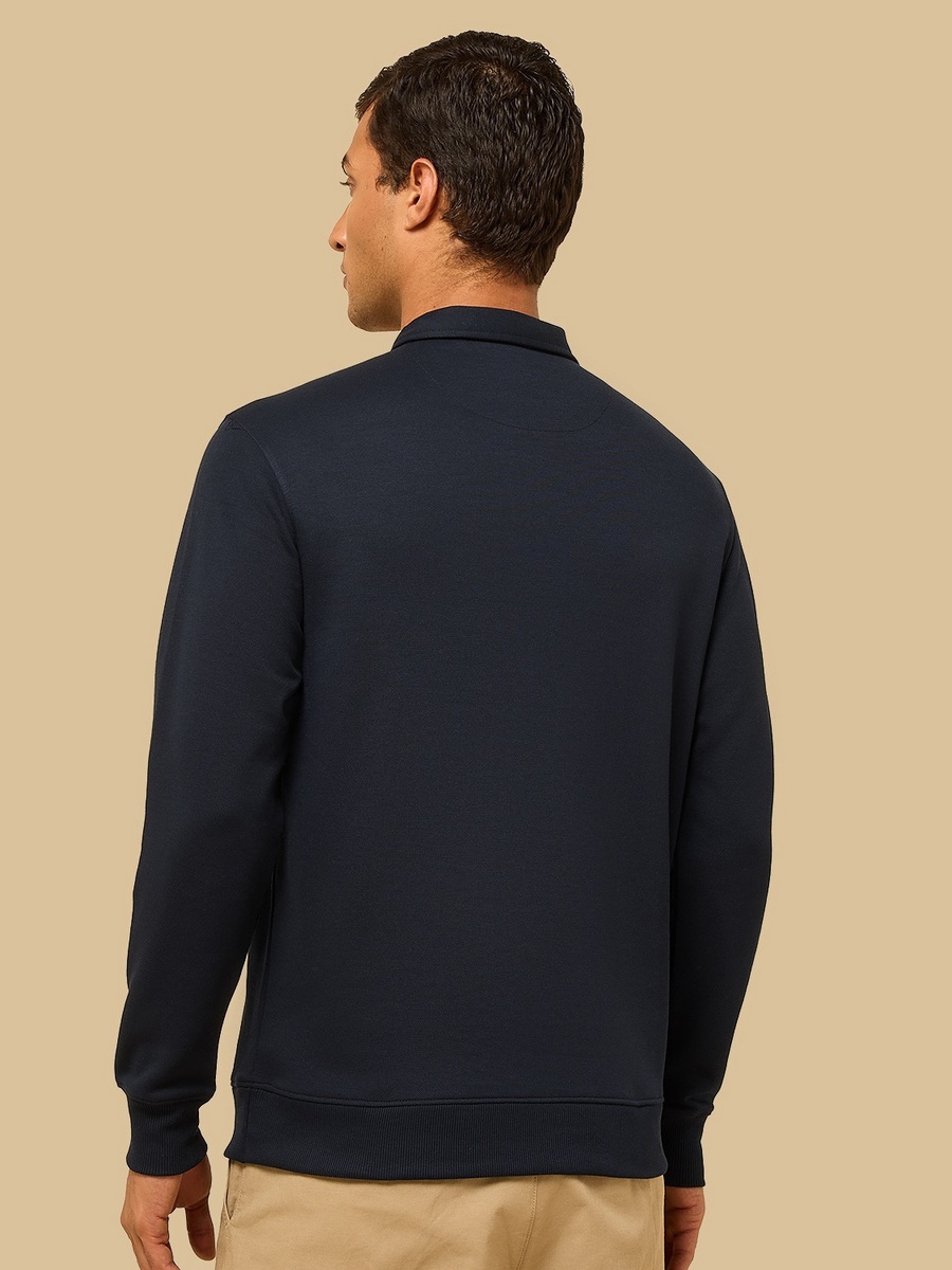 Pique Polo T-Shirt with Half Zip Closure