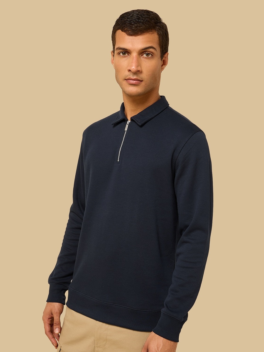 Pique Polo T-Shirt with Half Zip Closure