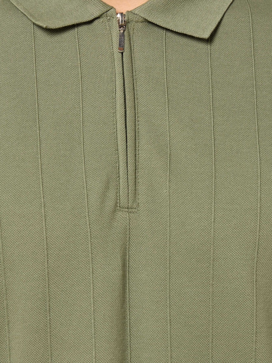 Textured Polo T-Shirt