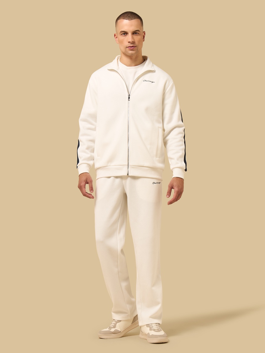 Relaxed Fit Contrast Piping Twill Pants
